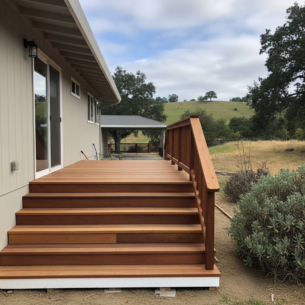 Deck Railing Repair & Installation completed by Cornerstone Deck Co in Carlsbad, CA